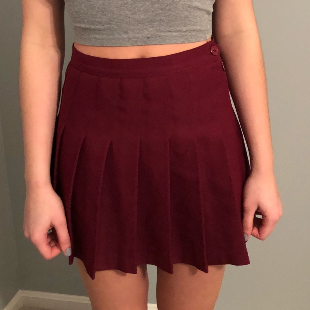 Maroon Tennis Skirt
